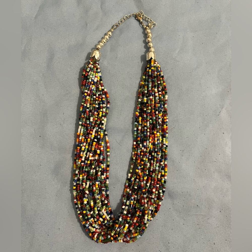 Rainbow Beaded Necklace